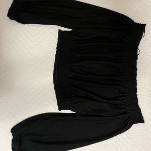 Black Off the Shoulders Top